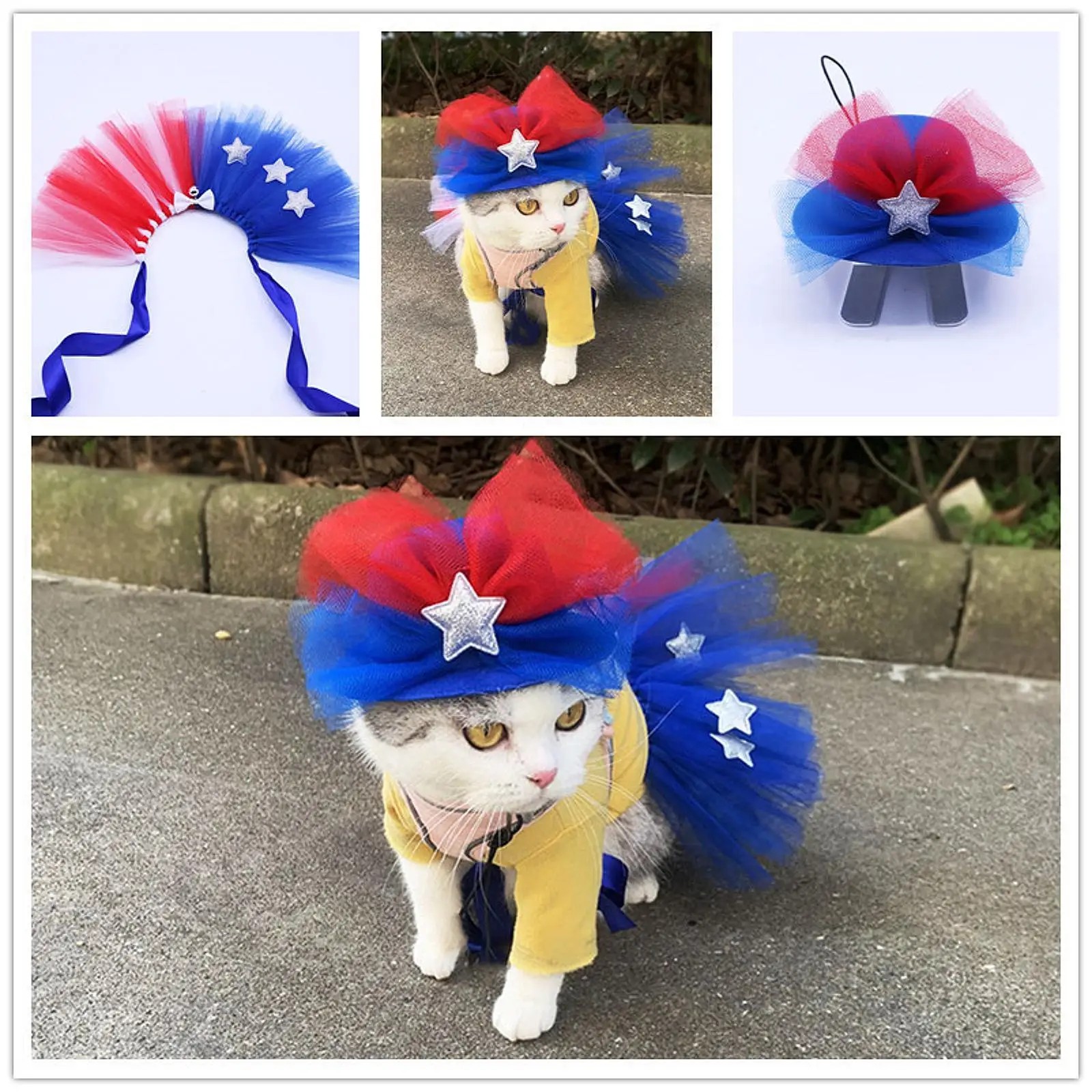 Red Blue and White Tutu Skirt Patriotic Costume De..
