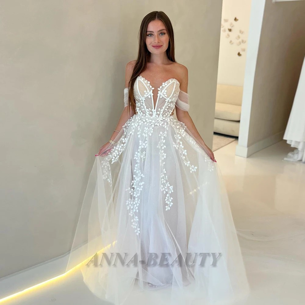 Anna Fancy Sweetheart Wedding Dress for Bride Spar..