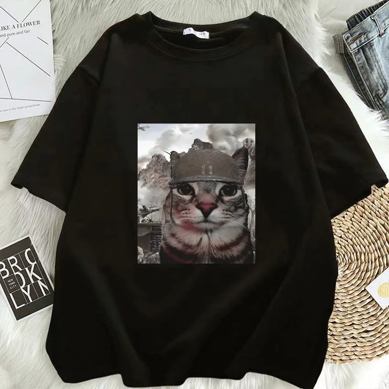 T    Thousand Yard Stare Cat Funny Meme..