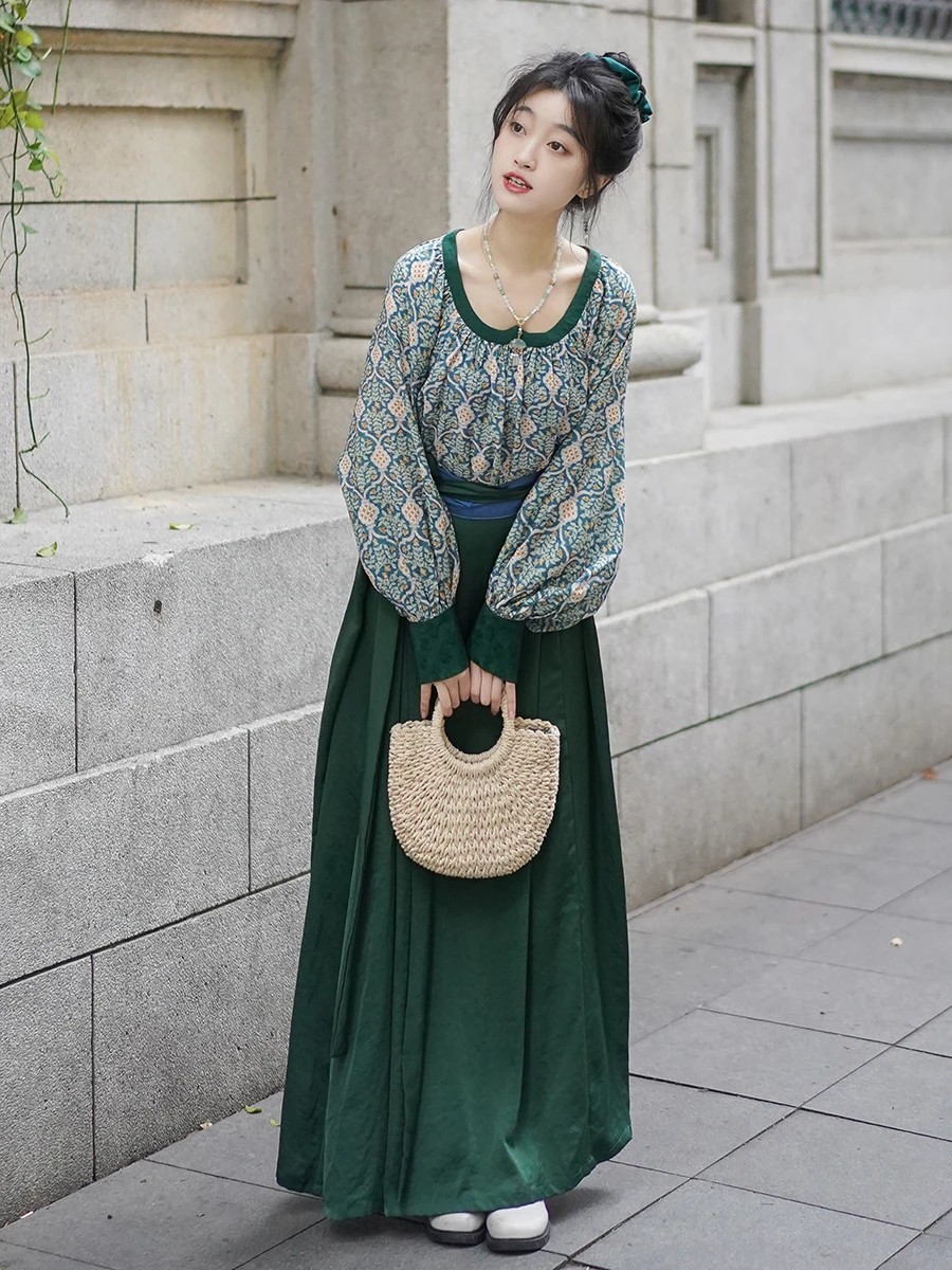  Hanfu Suit Qingan Wood Language  ٳ..