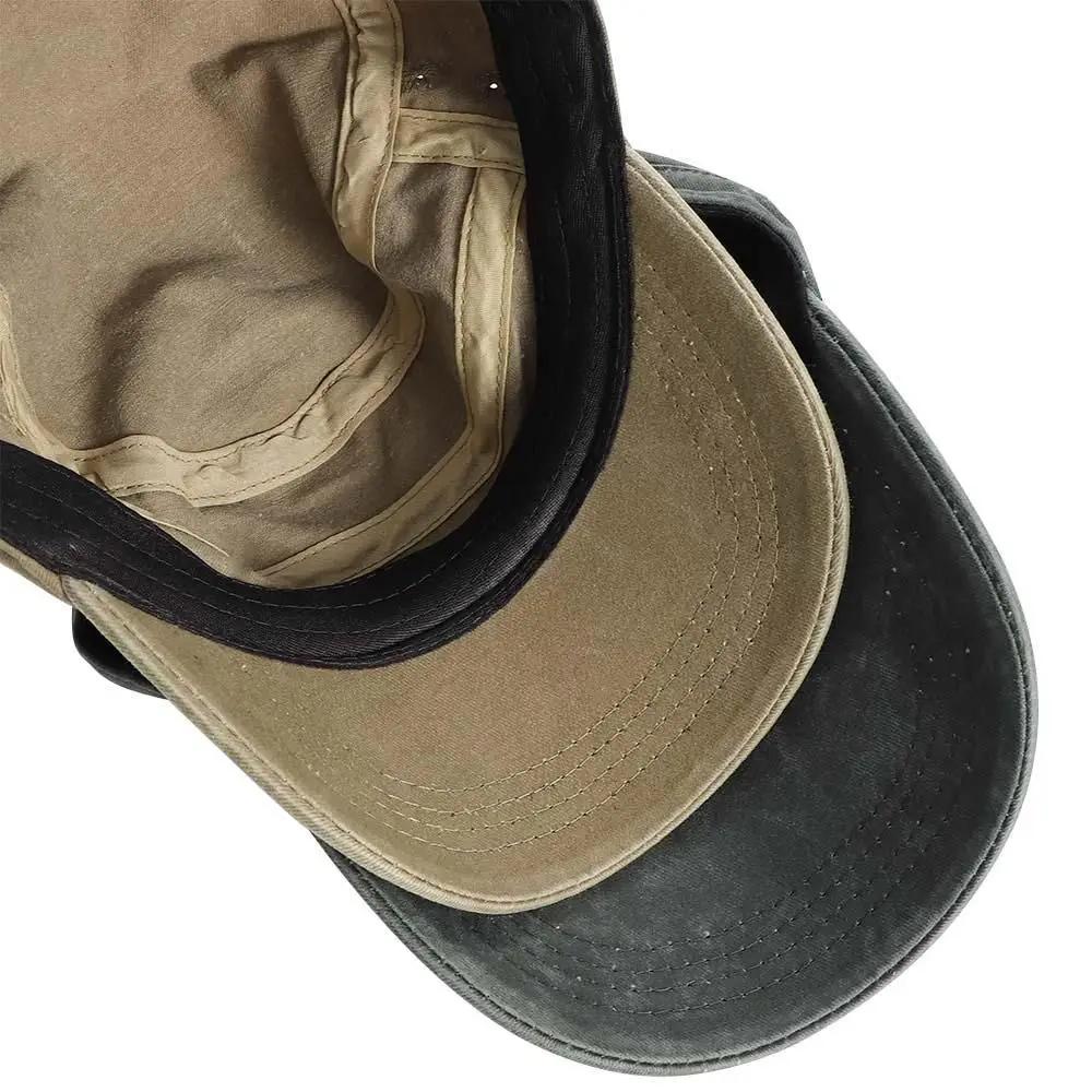 Plain Casual Flat Vintage UniMale Army Cap Men``s ..