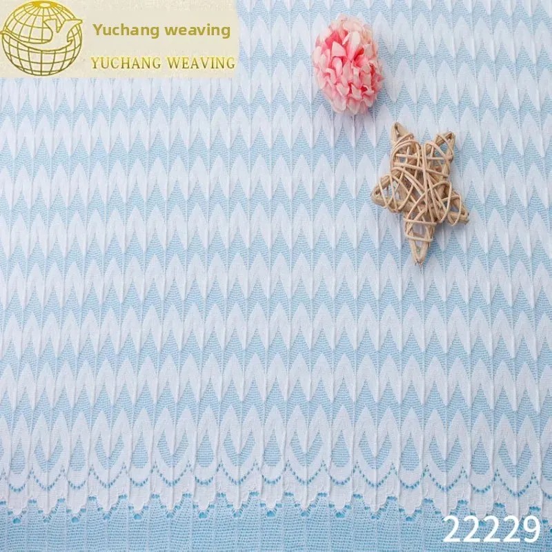 High Elasticity Geometric Wave Pleated Process Wom..